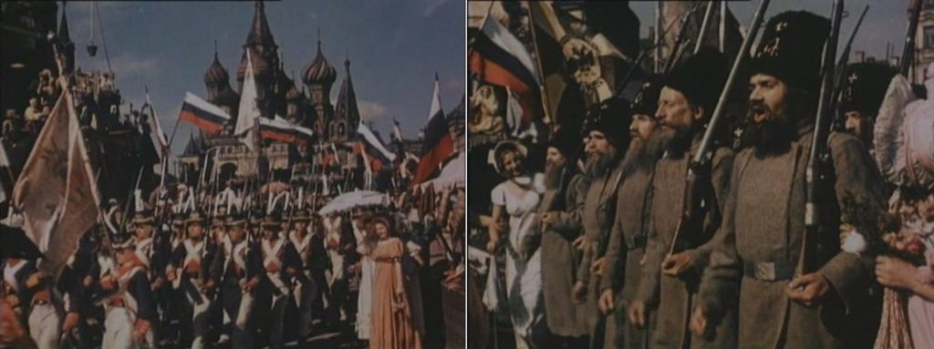 Кадр из советского послевоенного фильма "Старинный Водевиль"